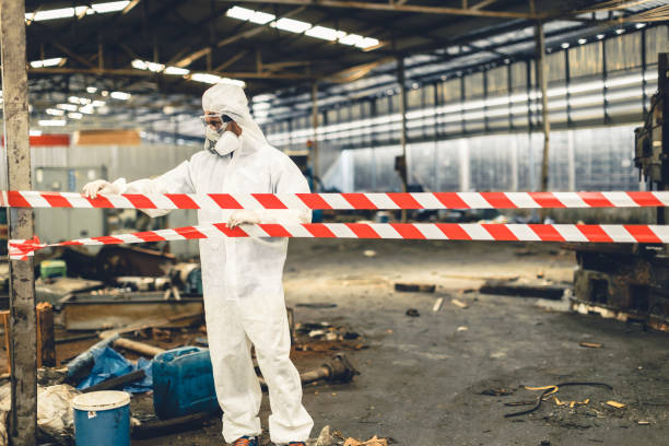 Professional Unattended Death Cleanup technician working in Bloomington, IN